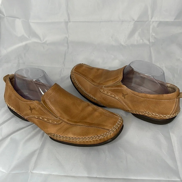 PILINKOS Mens Slip On Loafer Nude Tan Genuine Leather Rubber Soles Size 42 - Picture 12 of 12